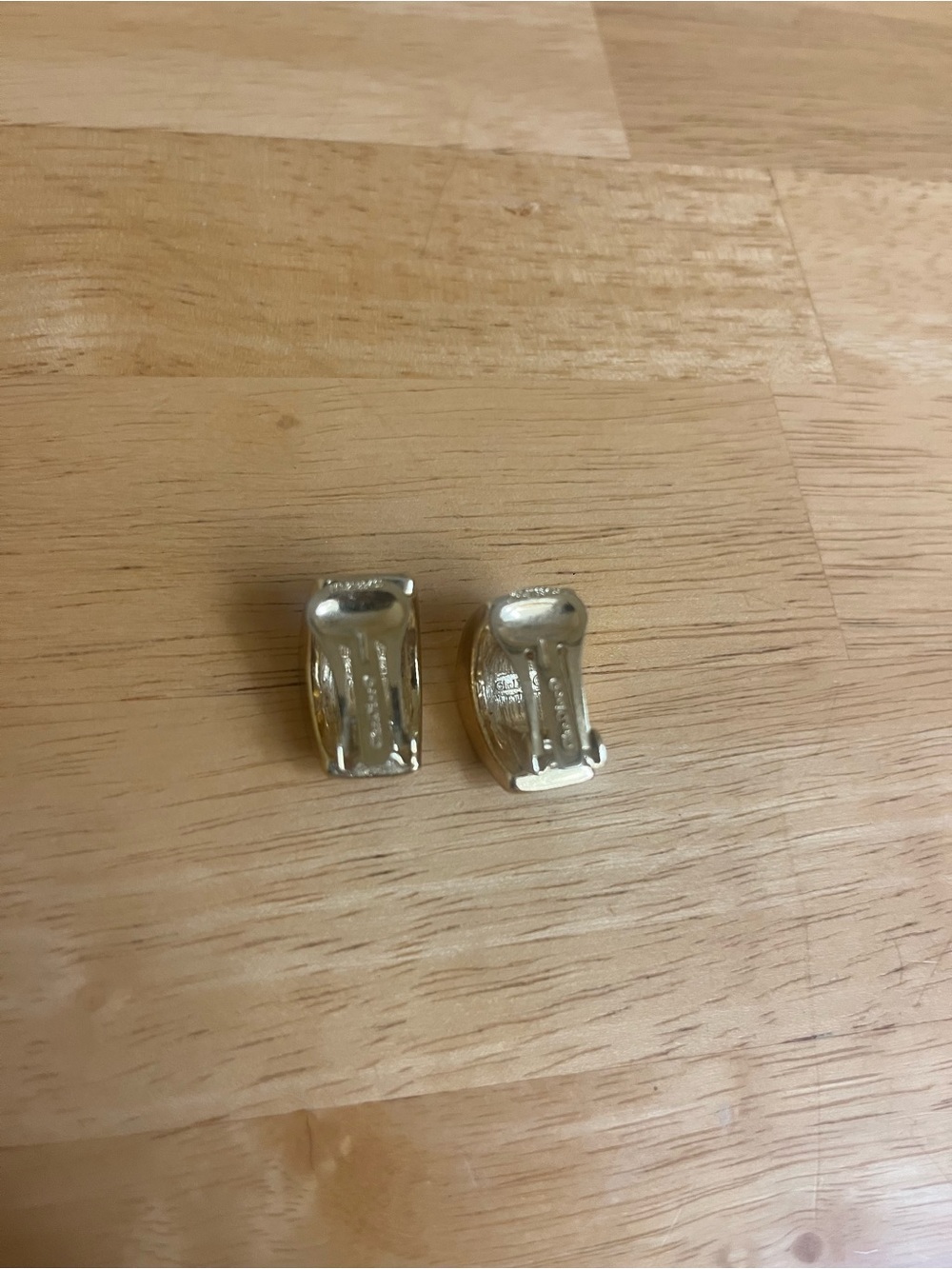 Dior Black and Silver Striped Crystal Clip Earrings - Picture 3 of 3